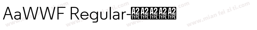 AaWWF Regular字体转换